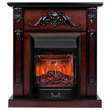 Электрокамин RealFlame Anita AO античный дуб с очагом Majestic Lux Black