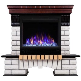 Электрокамин RealFlame Country AO античный дуб с очагом Saphir 25,5