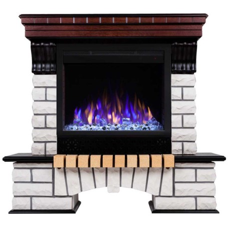 Электрокамин RealFlame Country AO античный дуб с очагом Saphir 25,5