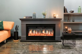 Каминокомплект California SFT (Разборный) - Белый с очагом Fobos FX Black