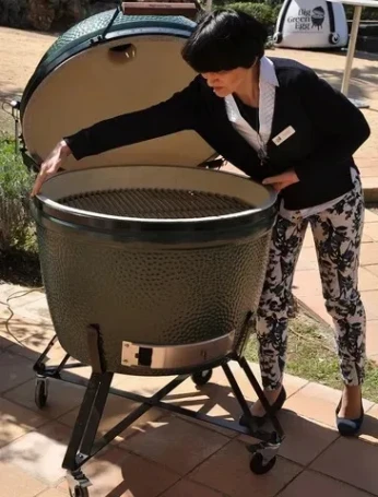 Керамический гриль Big Green Egg XXL с тележкой 73см
