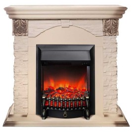 Электрокамин RealFlame Dublin Lux WT с очагом Fobos Lux Black