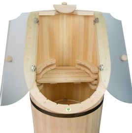 Фитобочка BentWood со стеклом "Премиум" цвет Спелая вишня