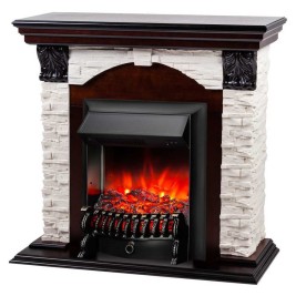 Электрокамин RealFlame Dublin Lux AO античный дуб с очагом Fobos Lux Black