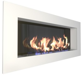 Биокамин Elliot 1500 белый со стемалитом (ZeFire)