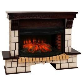 Электрокамин RealFlame Stone 33W AO с очагом Firespace 33W