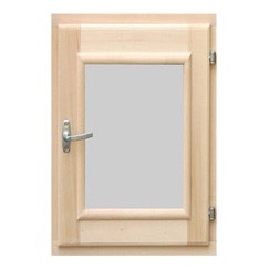 Окно для бани Липа, стеклопакет 60x40 см