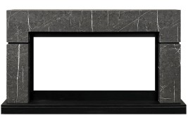 Каминокомплект Lindos 42 SFT (Разборный) - Серый мрамор (Ширина 1470мм) с очагом Vision 42 LED