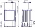 Каминная топка 600/57 K WW ECOPLUS, чёрная (Hark)