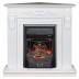 Электрокамин RealFlame Dominica Corner DN белый матовый с очагом Majestic Lux Black