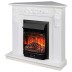 Электрокамин RealFlame Dominica Corner DN белый матовый с очагом Majestic Lux Black
