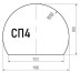 Лист стеклянный напольный (1100х850х6мм) СП-4