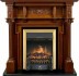 Каминокомплект Oxford - Орех с очагом Fobos FX Brass