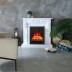 Электрокамин RealFlame Dominica DN белый матовый с очагом Eugene