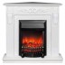Электрокамин RealFlame Dominica Corner DN белый матовый с очагом Fobos Lux Black