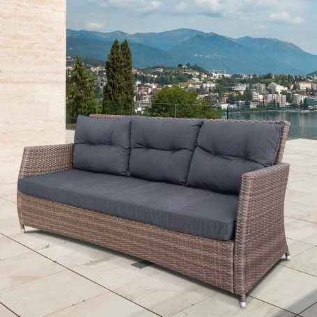 Плетеный диван из искусственного ротанга AFM-308B-1 Beige