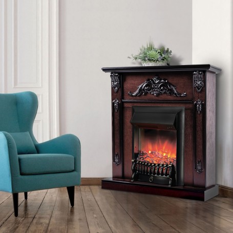 Электрокамин RealFlame Anita Corner AO античный дуб с очагом Fobos Lux Black