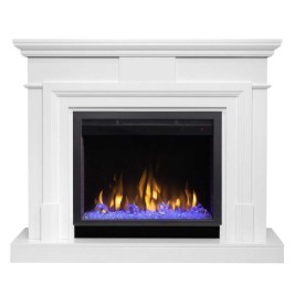 Электрокамин RealFlame Marco 25,5/26 WT белый с очагом Saphir 25,5