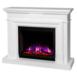 Электрокамин RealFlame Marco 25,5/26 WT белый с очагом Saphir 25,5
