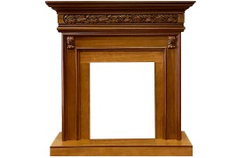 Каминокомплект Valletta - Орех с очагом Atherton