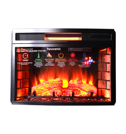 Электрический очаг INTER-FLAME Panoramic 25 LED FX Quartz