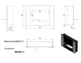 Биокамин BRAVO 2 черный