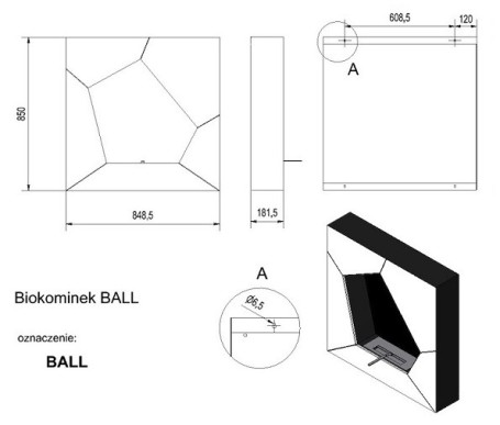 Биокамин BALL, Kratki