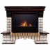 Электрокамин RealFlame Country 26 AO античный дуб с очагом 3D Cassette 630 Black Panel