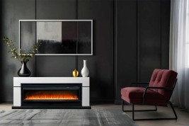 Каминокомплект Lindos - Beige Grey с очагом Emerald 23