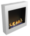 Биокамин Orion qube 600 с белой рамкой (Zefire)