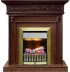 Каминокомплект Valletta - Темный дуб с очагом Danville Antique Brass FB2