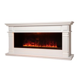 Электрокамин RealFlame Islandia CST1000 WT белый с очагом 3D Cassette 1000 Black Panel