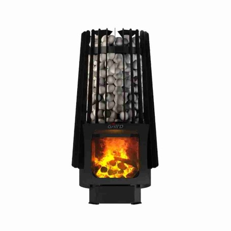 Печь дровяная для бани и сауны GRILL'D Cometa Vega 180 Short Window Max дровяная