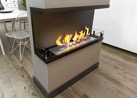 Биокамин Contour торцевой 900 (Estetic Flame)