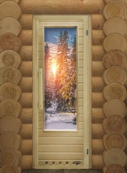 Дверь DoorWood Элит Зима с фотопечатью 73х185