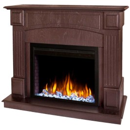 Электрокамин RealFlame Carolina 24/25,5 DN темный орех с очагом Saphir 25,5