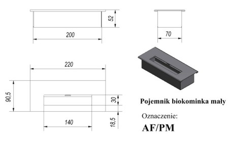 Прямоугольный контейнер MINI