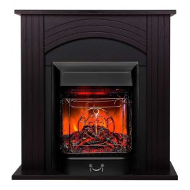 Электрокамин RealFlame Hanna DN орех с очагом Majestic Lux Black RC