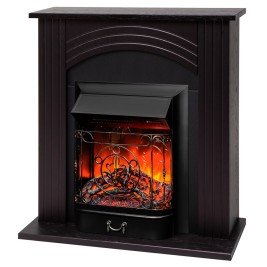 Электрокамин RealFlame Hanna DN орех с очагом Majestic Lux Black RC