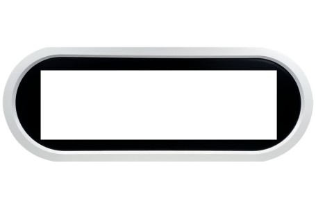 Каминокомплект Ellipse - Белый с черным с очагом Vision 60 LOG LED
