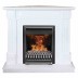 Электрокамин RealFlame Andrea Corner WT фактурный белый с очагом 3D Oregan