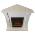 Электрокамин RealFlame Andrea Corner WT фактурный белый с очагом 3D Oregan