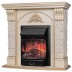 Электрокамин RealFlame Athena WT белый дуб с золотой патиной с очагом Majestic Lux Black