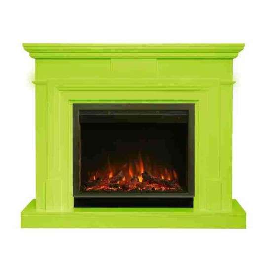 Электрокамин RealFlame Marco 25,5/26 лайм c очагом Saphir 25,5