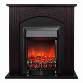 Электрокамин RealFlame Hanna DN орех с очагом Fobos Lux Black RC