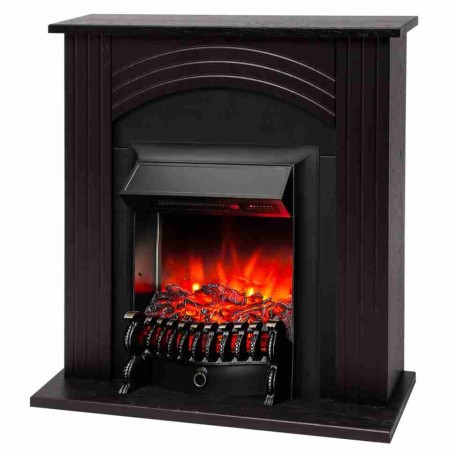 Электрокамин RealFlame Hanna DN орех с очагом Fobos Lux Black RC