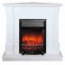 Электрокамин RealFlame Andrea Corner WT фактурный белый с очагом Fobos Lux Black