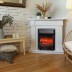 Электрокамин RealFlame Andrea Corner WT фактурный белый с очагом Fobos Lux Black