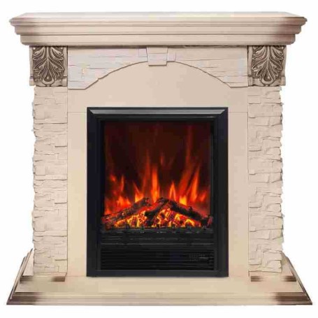 Электрокамин RealFlame Dublin Lux WT с очагом Eugene