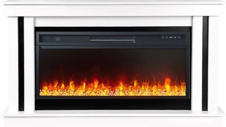 Каминокомплект Cosmo 42 (Разборный) - Белый с черным с очагом Vision 42 LED